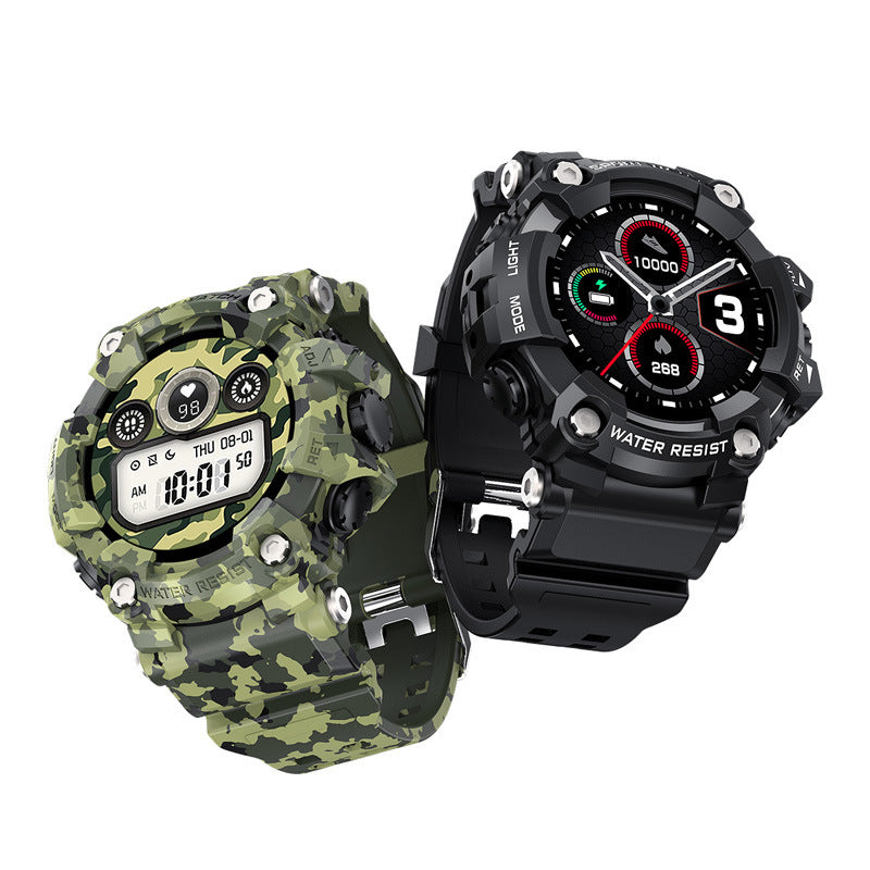 T6 Tactical Rugged Smart Watch Waterproof 1.3 "