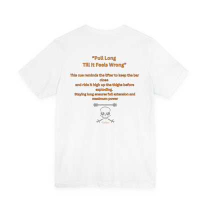 CueTees: The Long Pull Tee- Barbell Gym Tee