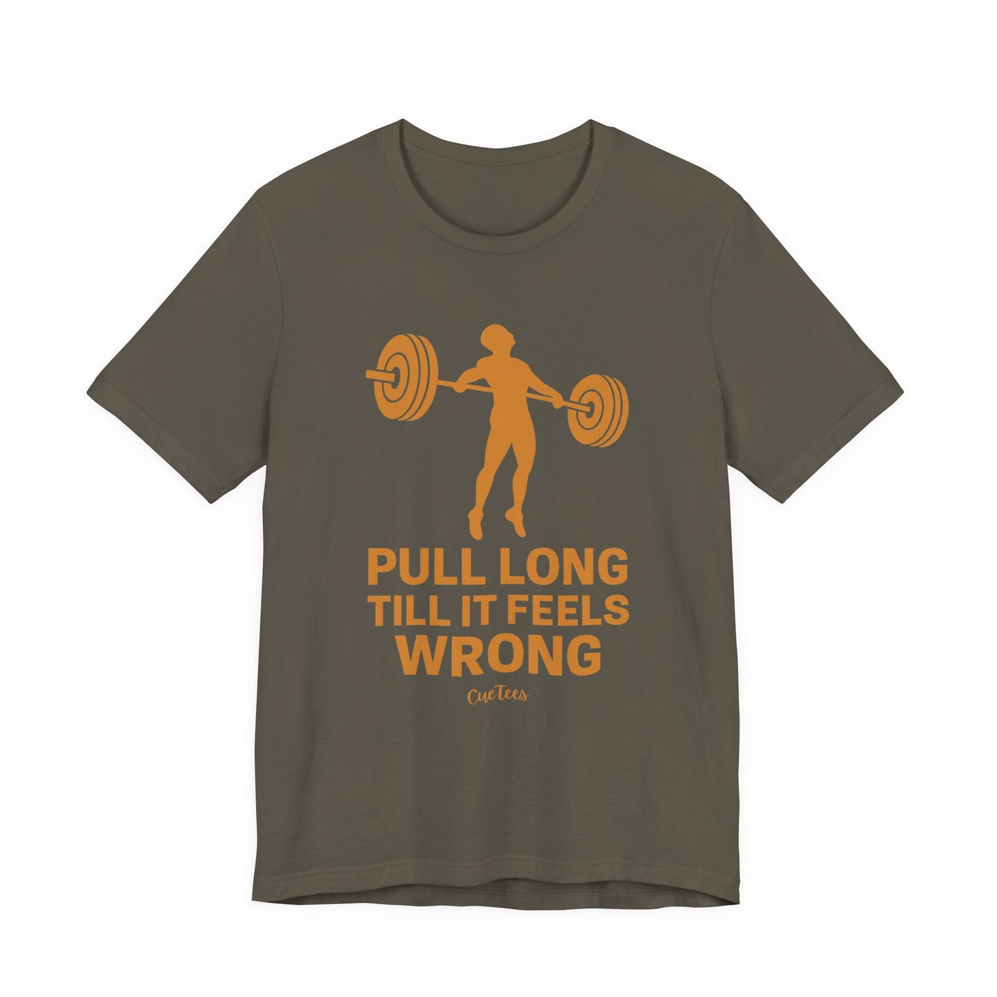 CueTees: The Long Pull Tee- Barbell Gym Tee