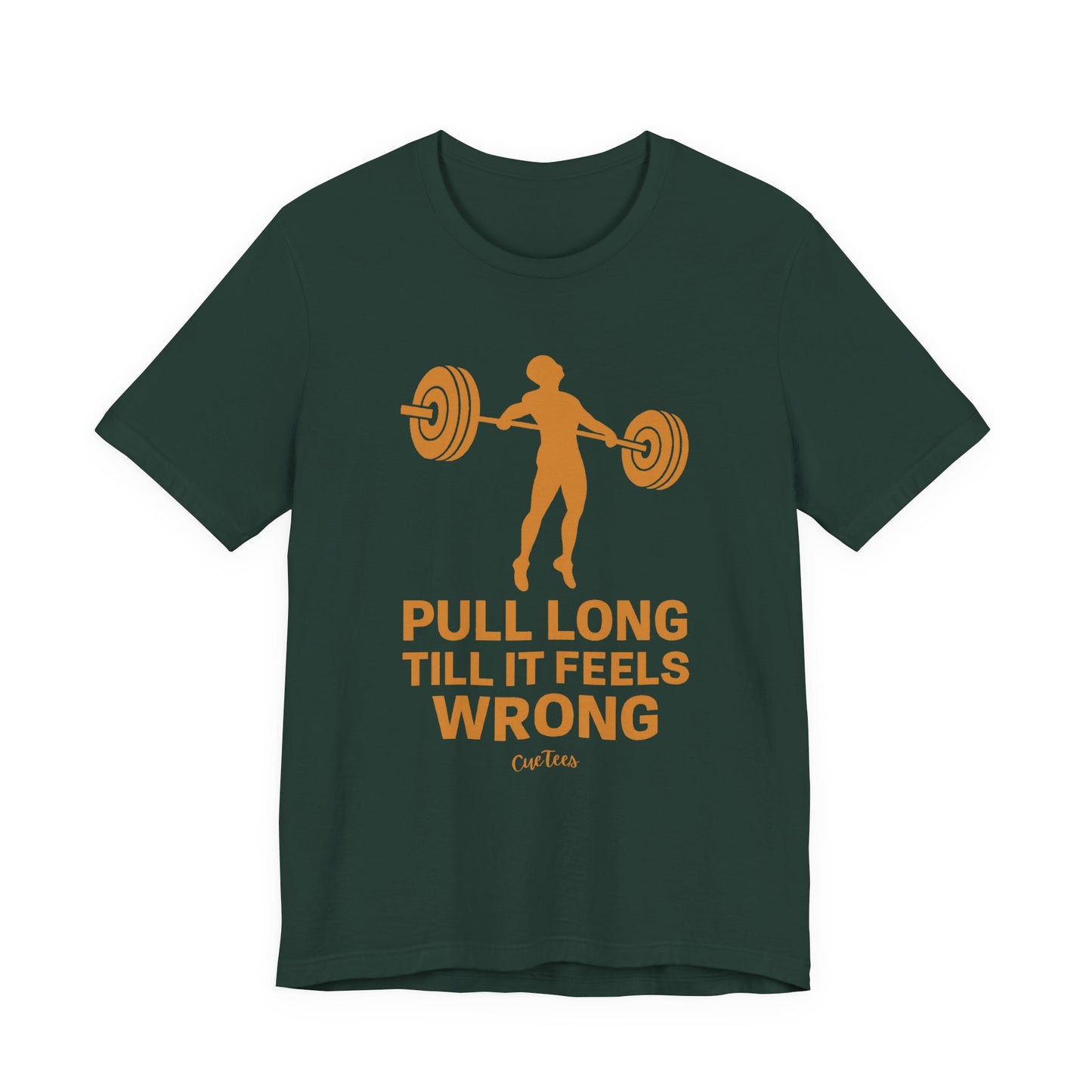 CueTees: The Long Pull Tee- Barbell Gym Tee