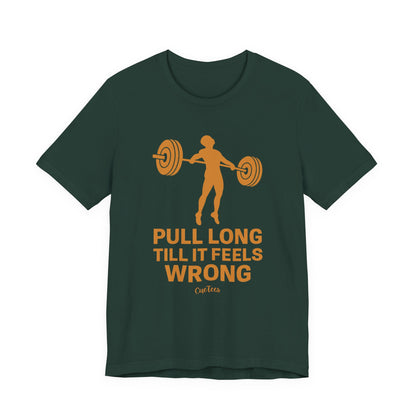 CueTees: The Long Pull Tee- Barbell Gym Tee