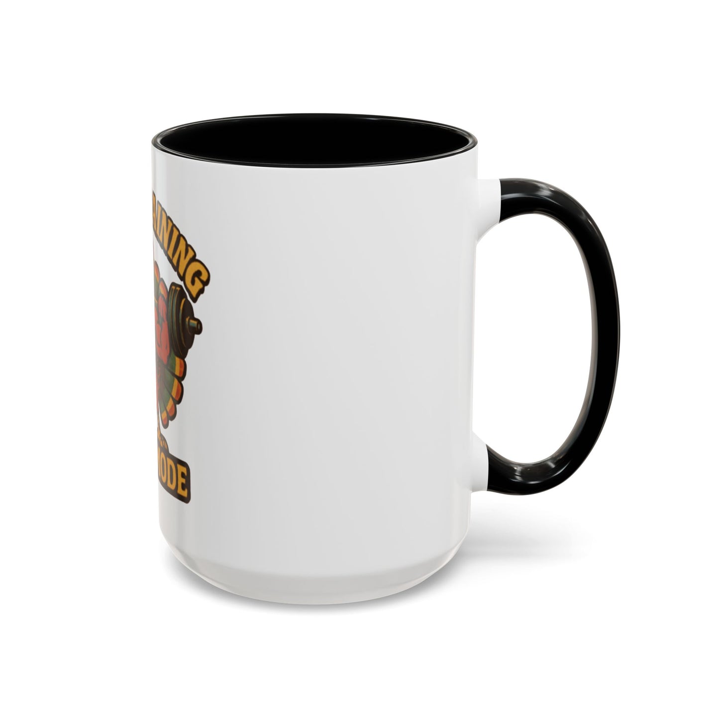 Thanksgiving Feast Mode Coffee Mug — Funny Muscle Turkey Accent Mug