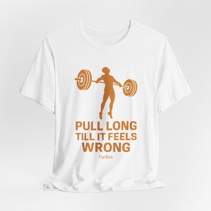 CueTees: The Long Pull Tee- Barbell Gym Tee