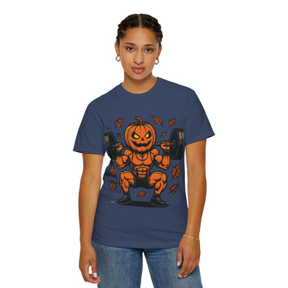 🩸 MAD Flexorcist: "Pumpkin Power" Tee  Tagline: Smash PRs, not pumpkins.