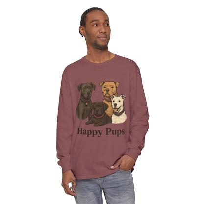 Happy Pups Long Sleeve Tee