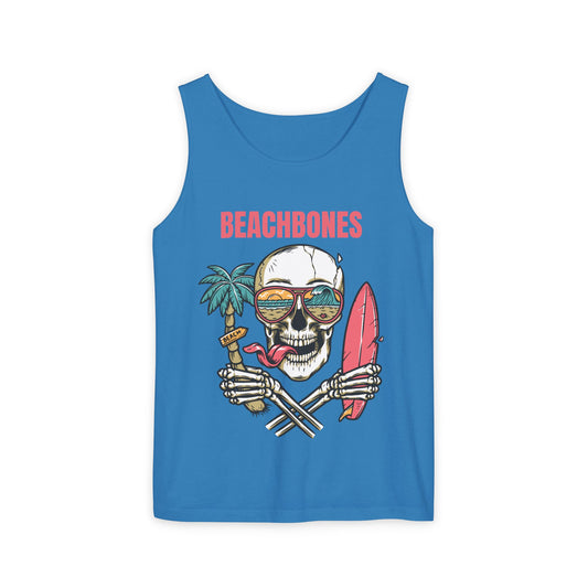 BeachBones Summer -Unisex Garment-Dyed Tank Top