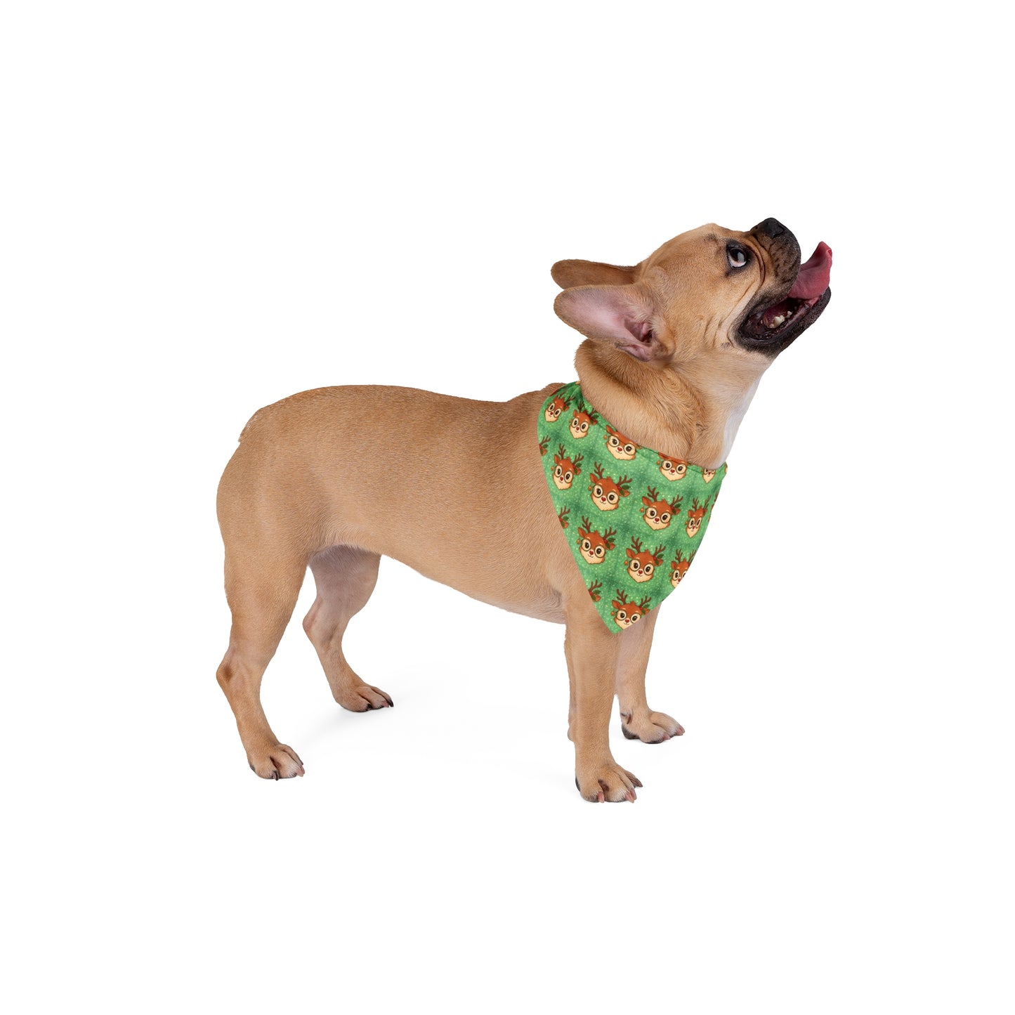 Reindeer Pet Bandana — Cute Holiday Dog & Cat Scarf