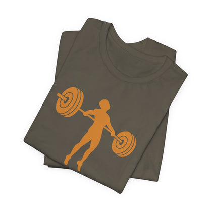 CueTees: The Long Pull Tee- Barbell Gym Tee