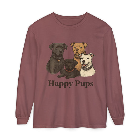 Happy Pups Long Sleeve Tee
