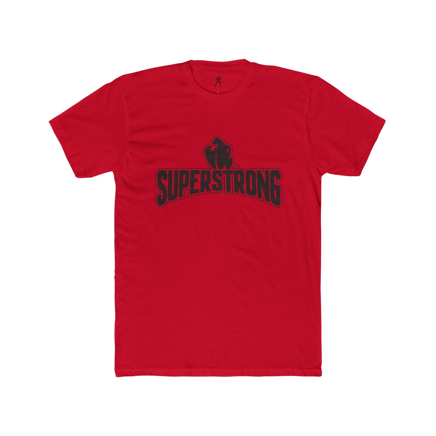 Super Strong - STRONGER IS HAPPIER T.     Unisex Cotton Crew Tee, Motivational Shirt, Gift for Fitness Lovers, Casual Wear, Gym Apparel, Everyday Comfort