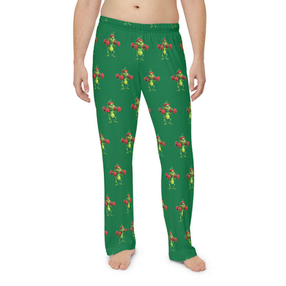Christmas Weightlifting Grinchy Pajama Pants — Festive Green Holiday Lounge Pants