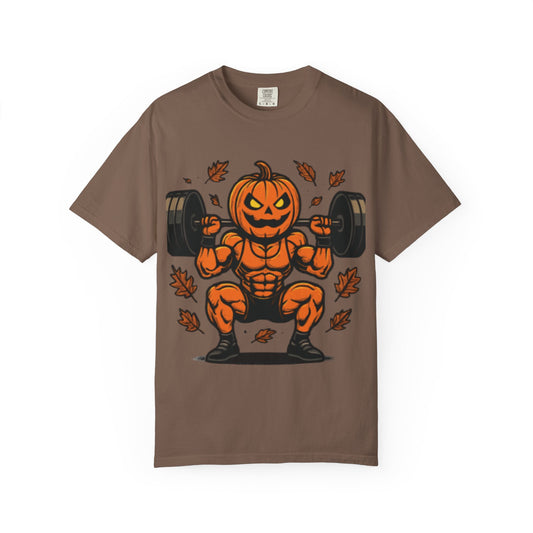 🩸 MAD Flexorcist: "Pumpkin Power" Tee  Tagline: Smash PRs, not pumpkins.