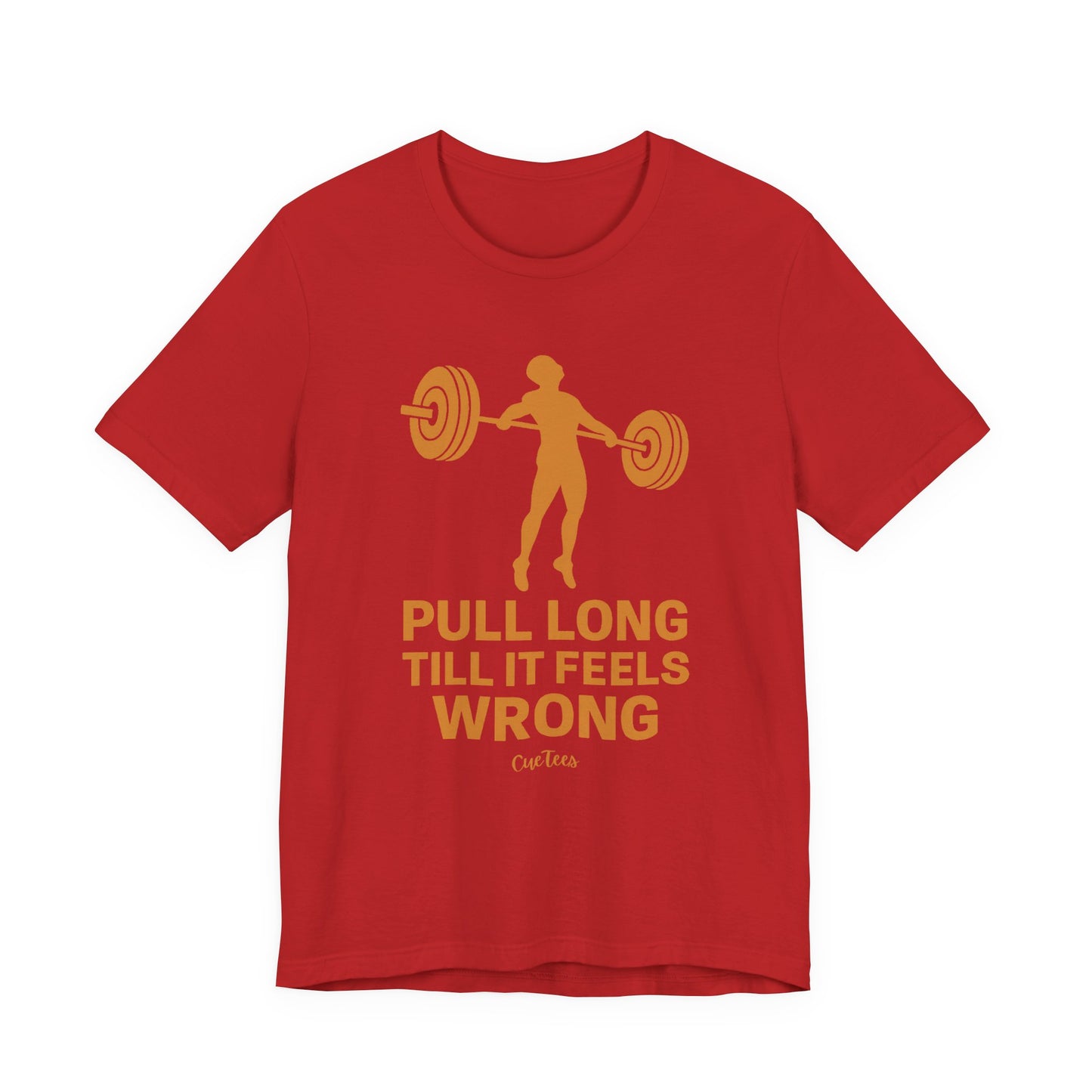 CueTees: The Long Pull Tee- Barbell Gym Tee