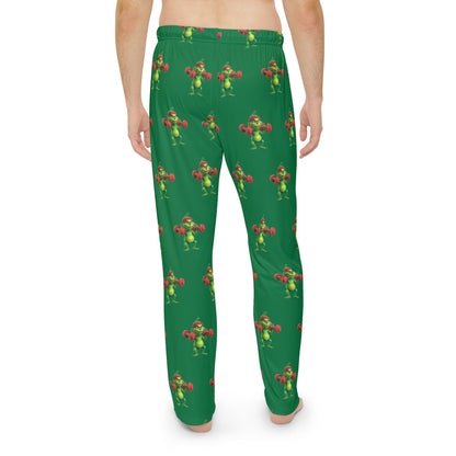 Christmas Weightlifting Grinchy Pajama Pants — Festive Green Holiday Lounge Pants