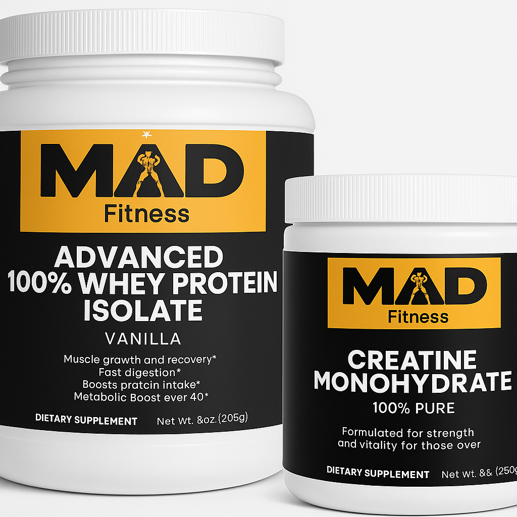 MAD PROTEIN - Vanilla-Clean Muscle-Building Fuel for MAD Results — Especially After 40.