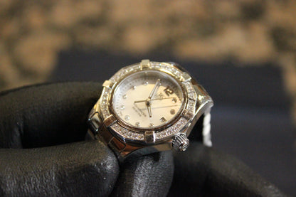TAG Heuer Aquaracer Blue Mother of Pearl Diamond Women's Watch - WAF1419.BA0824