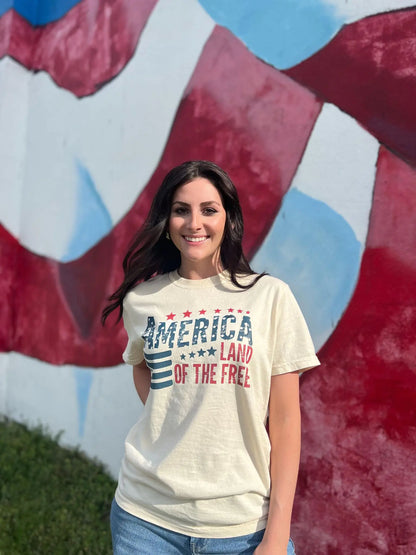 America Land of the Free Tee