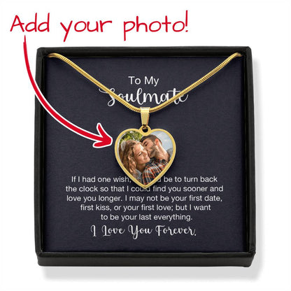 LoveLens: Capture Our Hearts Necklace- Customize it with your photo.