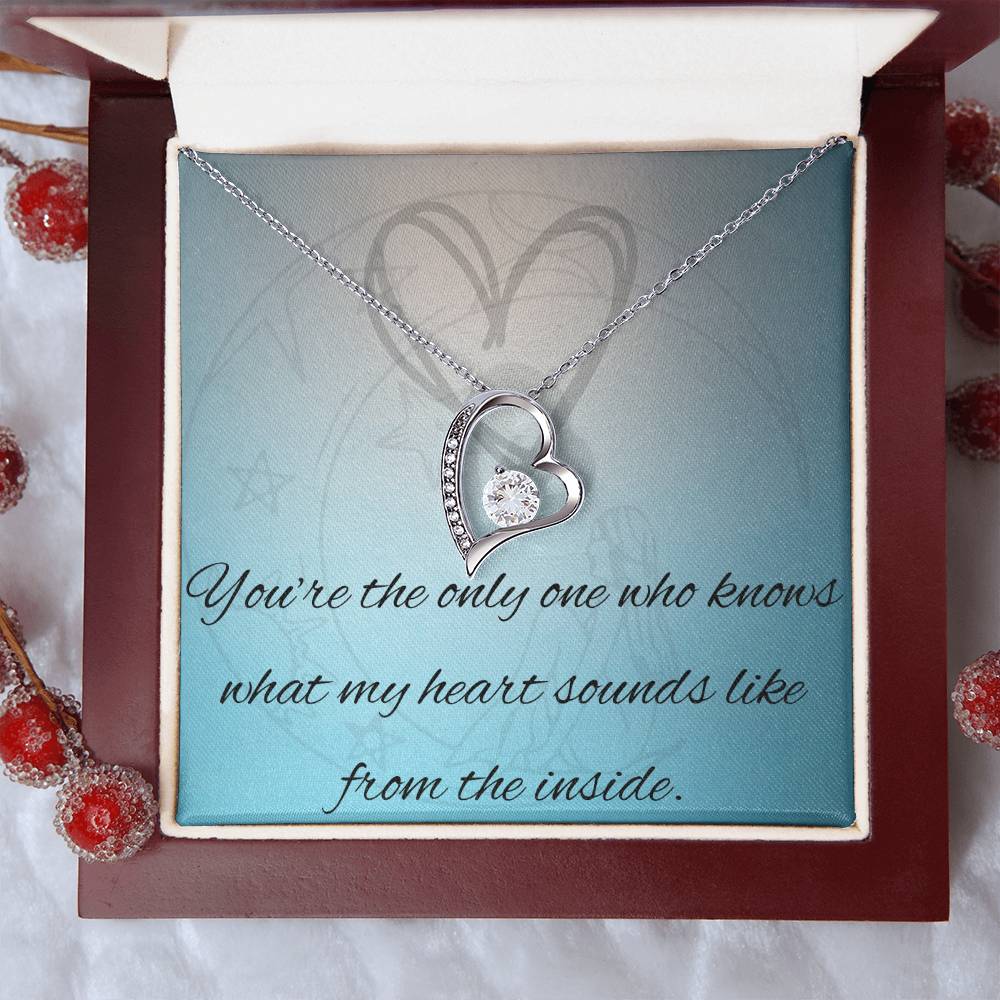 Radiant Affection: Forever Love Heart Pendant Necklace