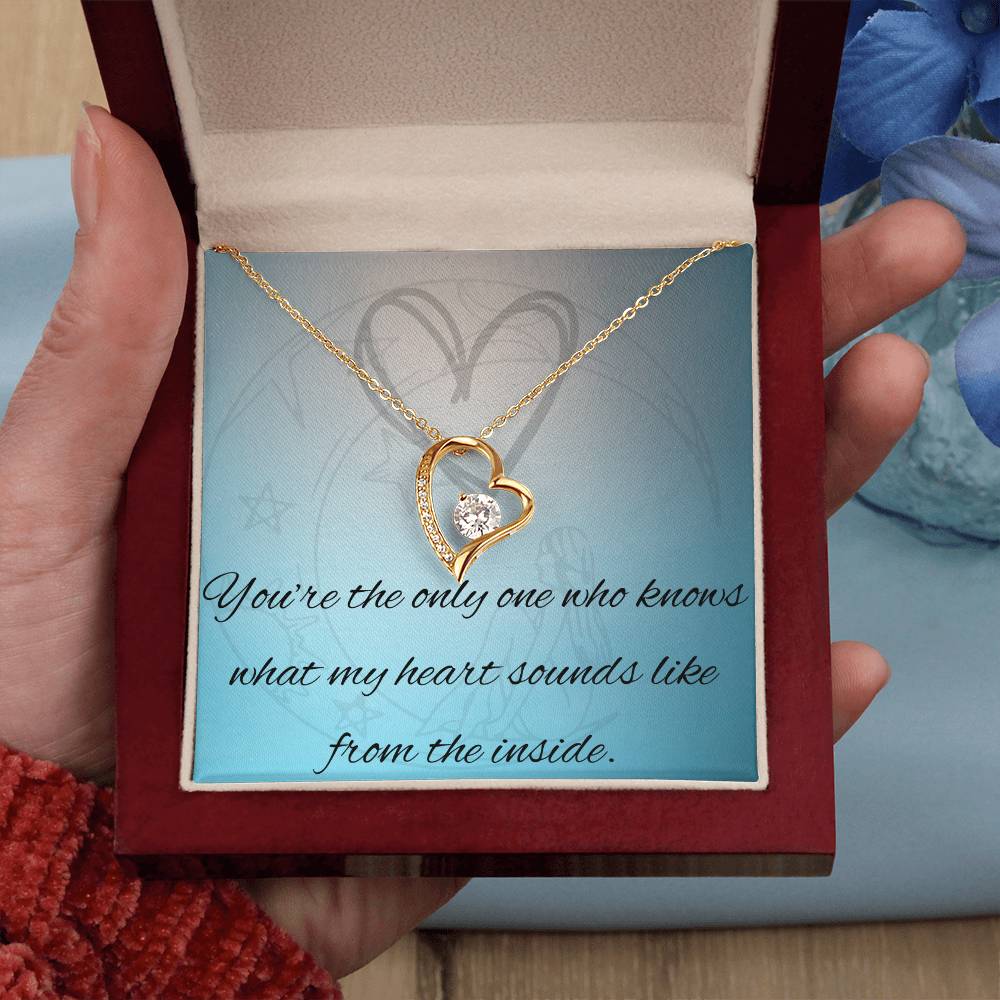 Radiant Affection: Forever Love Heart Pendant Necklace