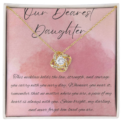 Daughter Never Ending Love Knot Necklace