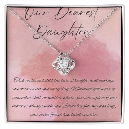 Daughter Never Ending Love Knot Necklace