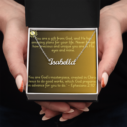 Gift From God - Personalized Name Necklace