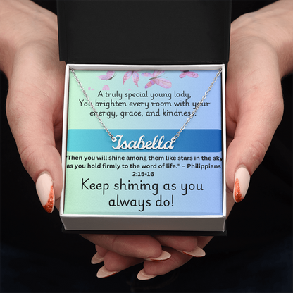 Keep Shinning - Personalized Necklace