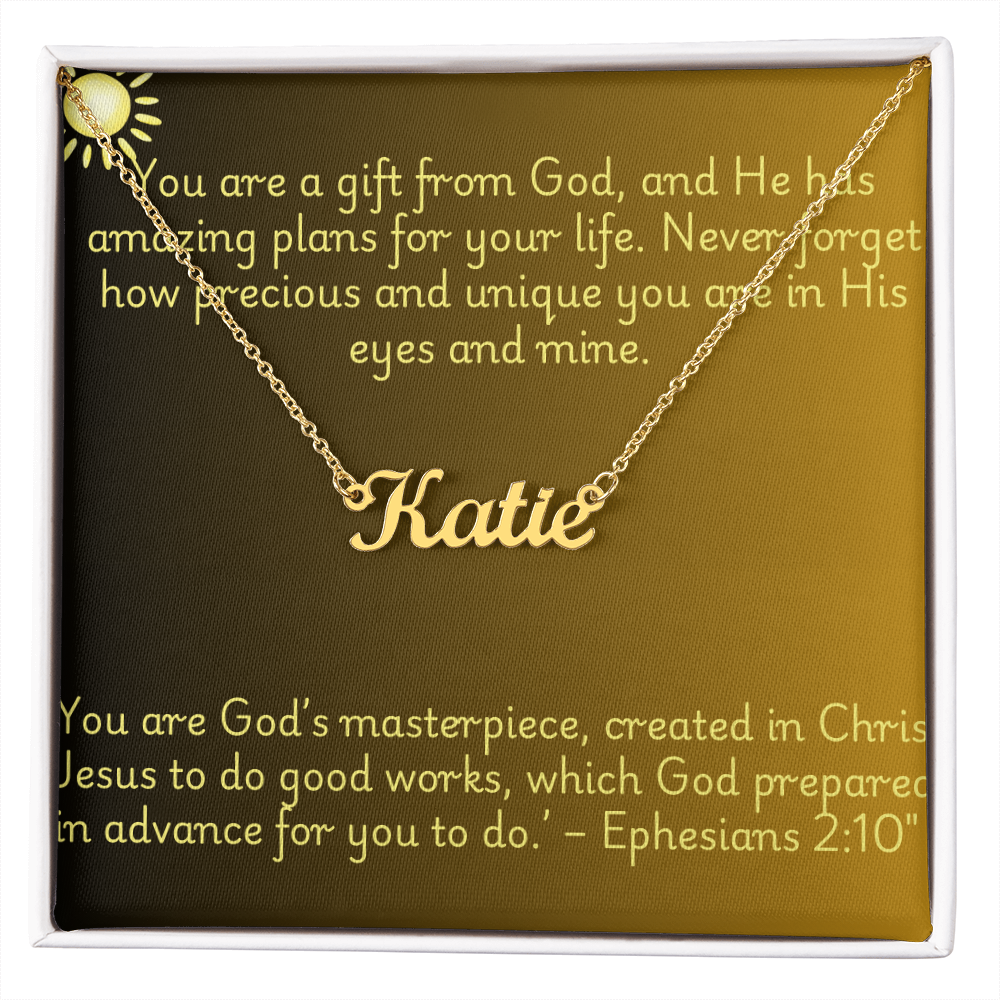 Gift From God - Personalized Name Necklace