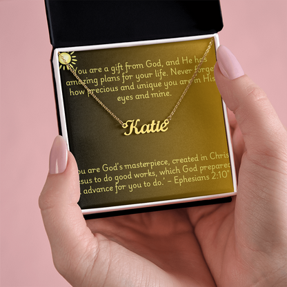 Gift From God - Personalized Name Necklace