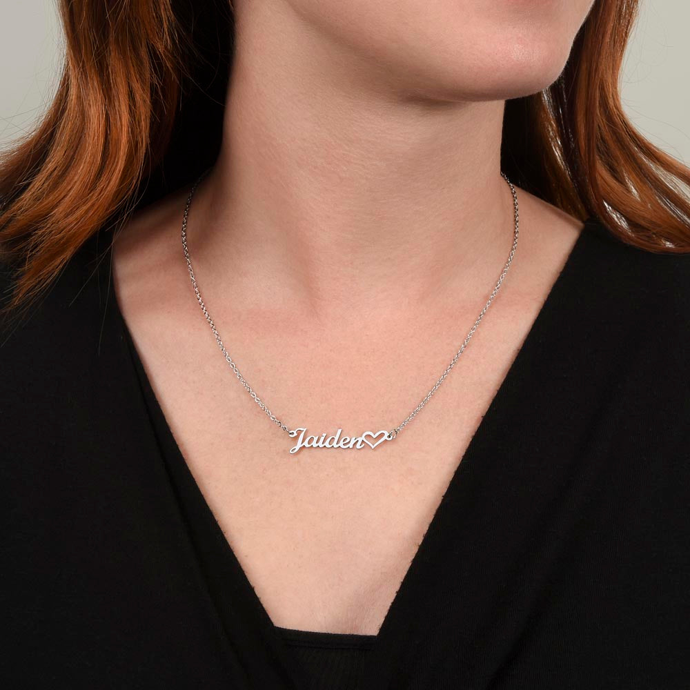 Eternal Love: Personalized Heart Name Necklace for Timeless Memories