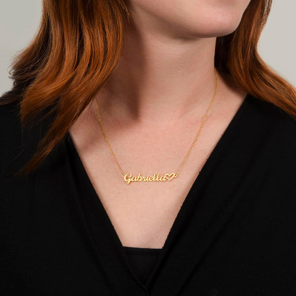 Eternal Love: Personalized Heart Name Necklace for Timeless Memories