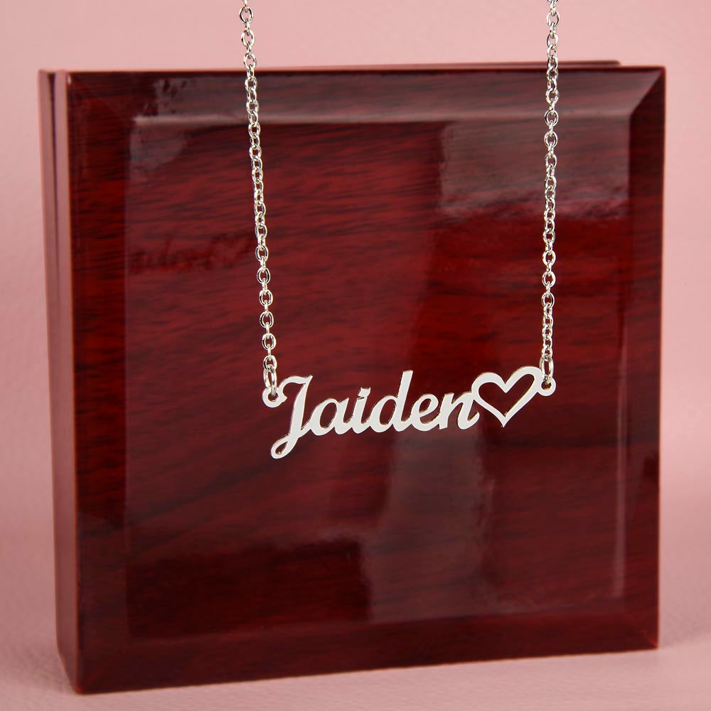 Eternal Love: Personalized Heart Name Necklace for Timeless Memories