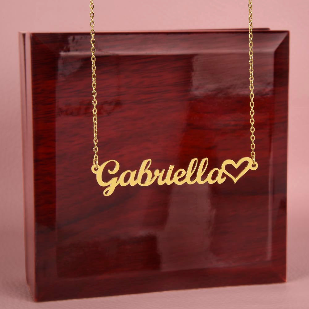 Eternal Love: Personalized Heart Name Necklace for Timeless Memories