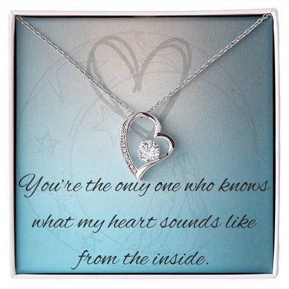 Radiant Affection: Forever Love Heart Pendant Necklace