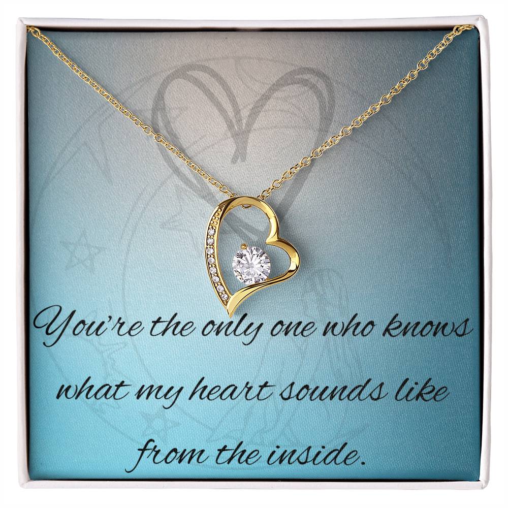 Radiant Affection: Forever Love Heart Pendant Necklace