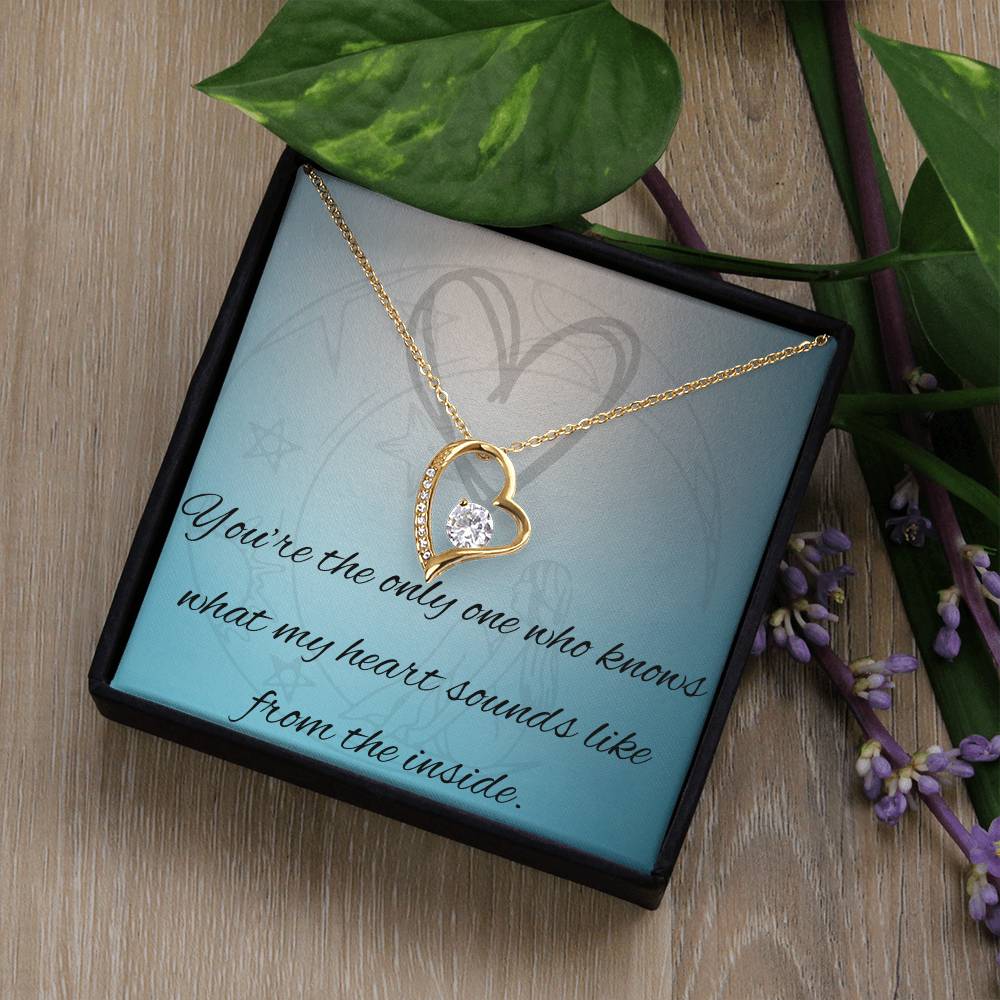 Radiant Affection: Forever Love Heart Pendant Necklace