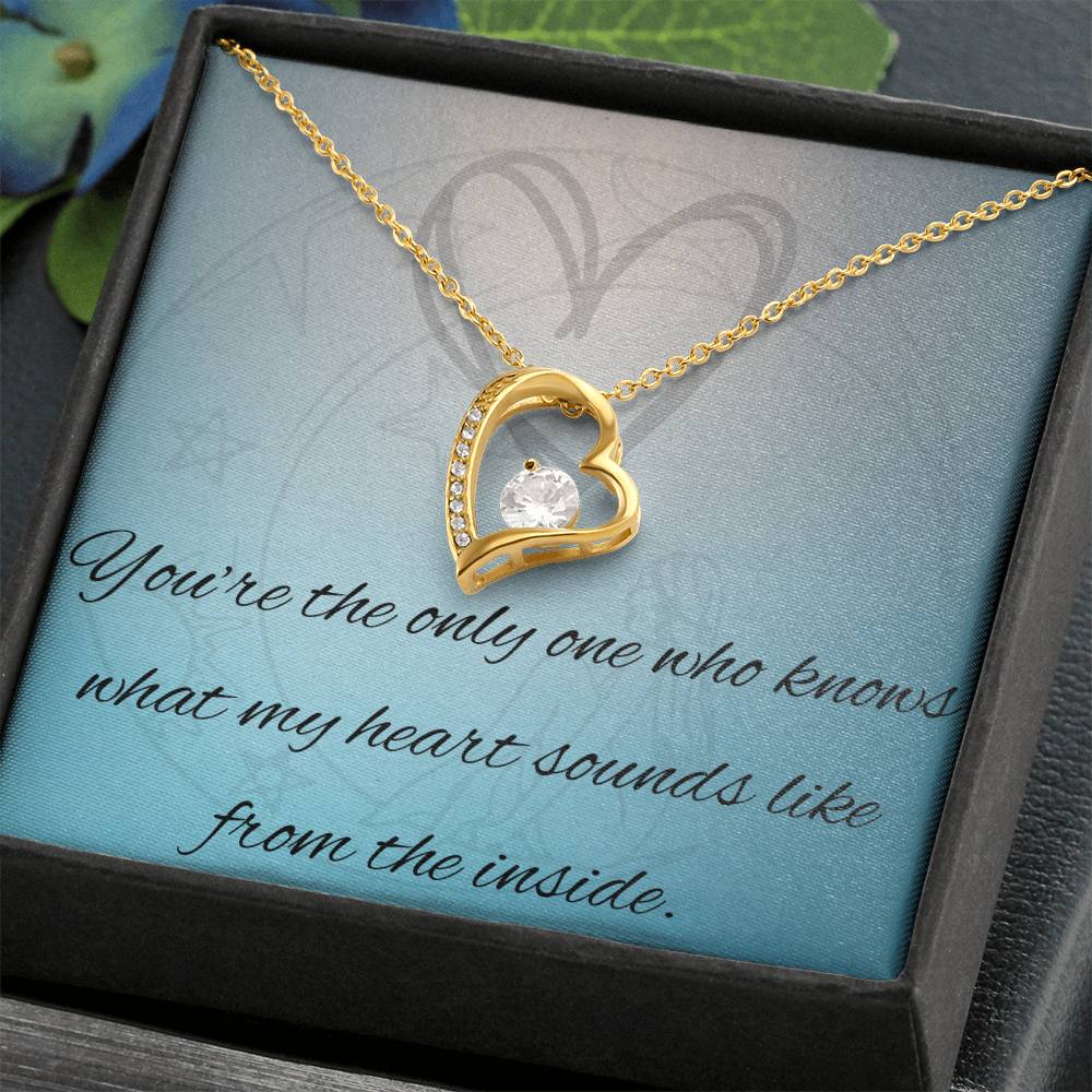 Radiant Affection: Forever Love Heart Pendant Necklace