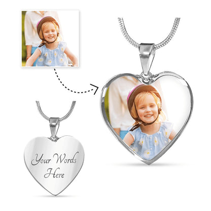 LoveLens: Capture Our Hearts Necklace- Customize it with your photo.